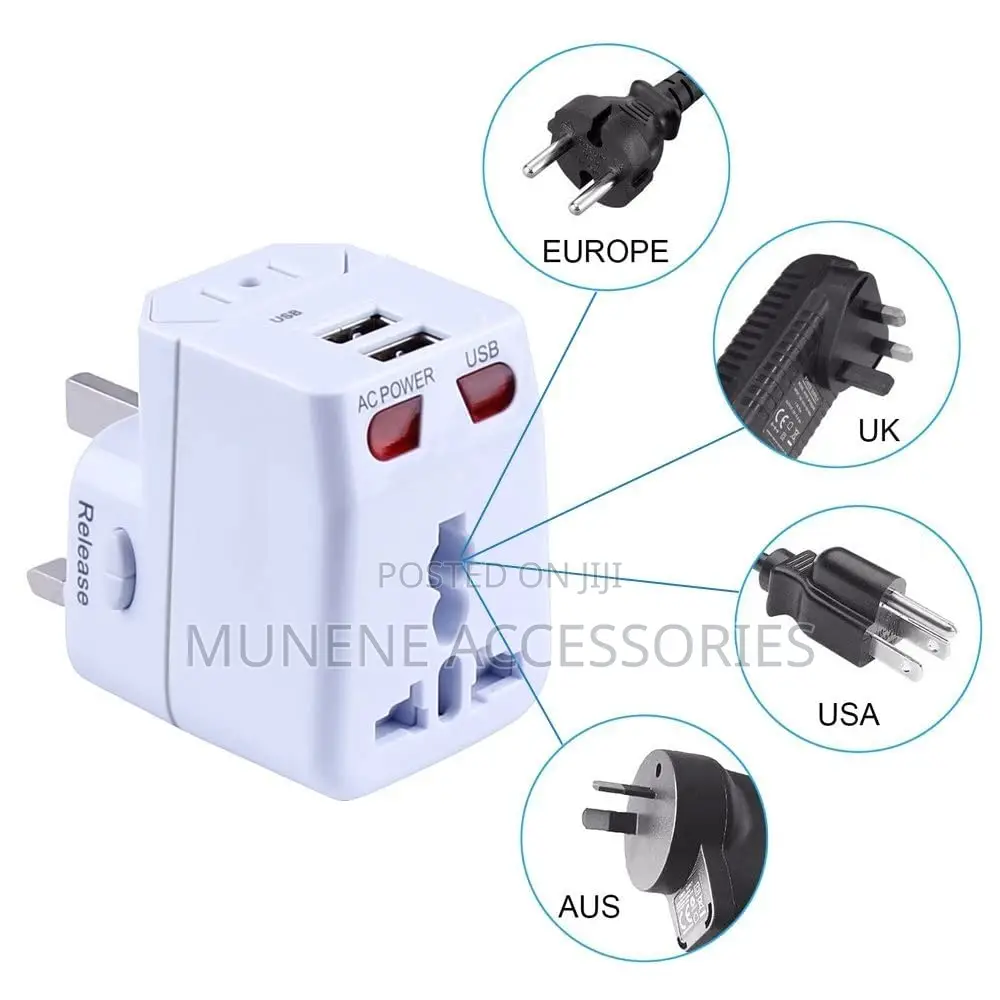 International Travel Adapter Countries With 2 USB Port