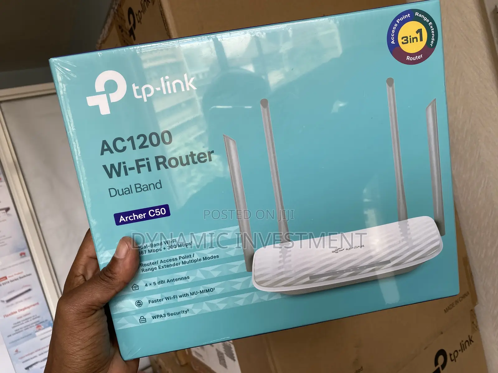 TP-LINK Archer C50 – AC1200 Wireless Dual Band Wi-Fi Router
