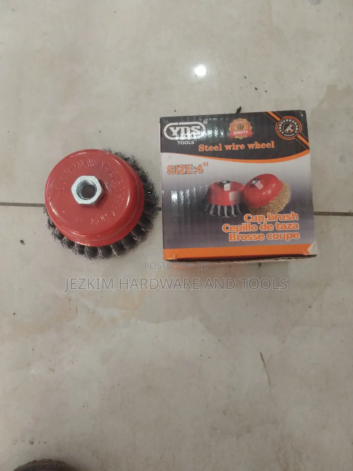 Soft and Hard Wire Cup Brush 4"