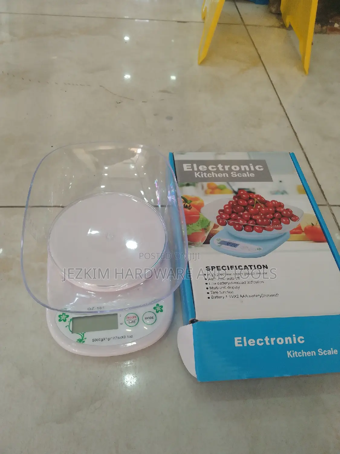 Kitchen Scale With Scaled Bowl