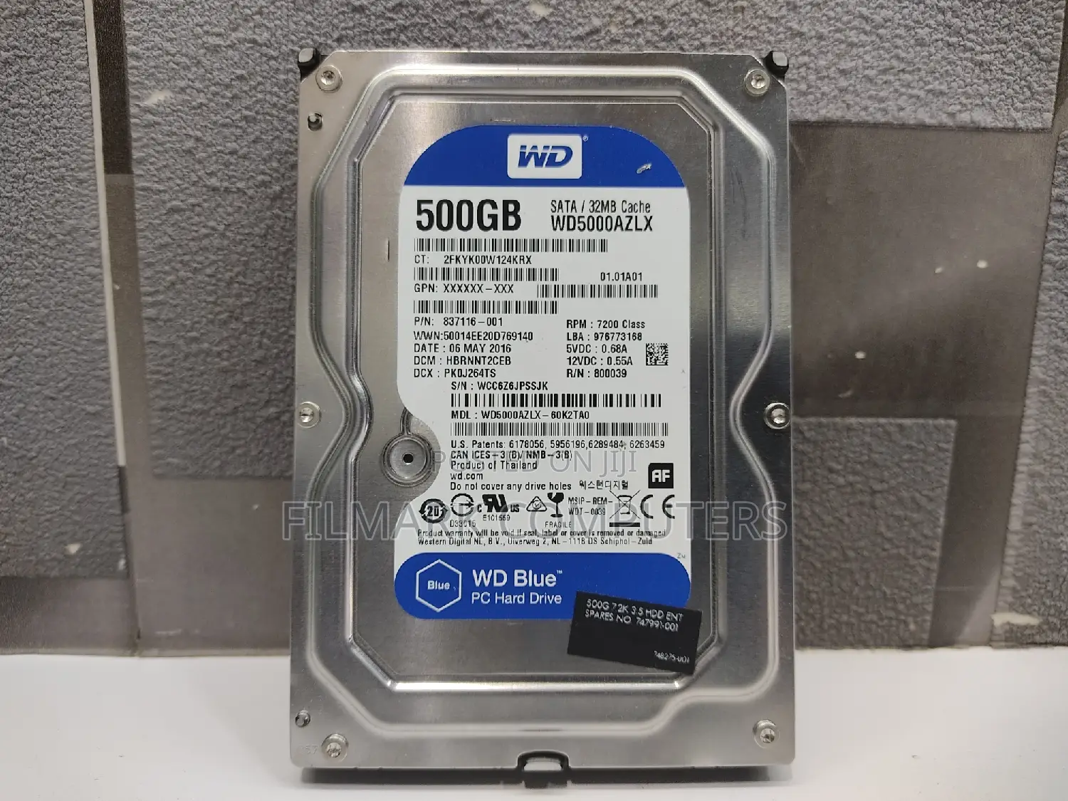 Wd Blue Hard Drive 500gb Sata / 7200rpm for Desktop