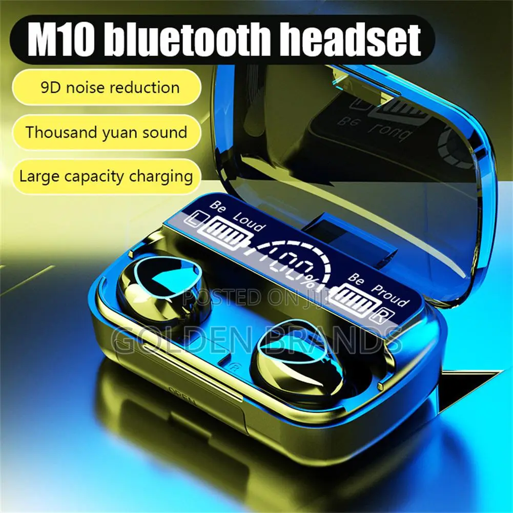 Earphones M10 Wireless Earbuds Built-in Call Noise