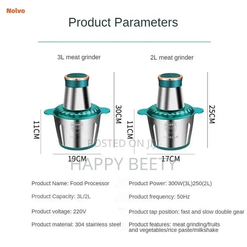 3lstainless Steel Multifunctional Electric Grinder