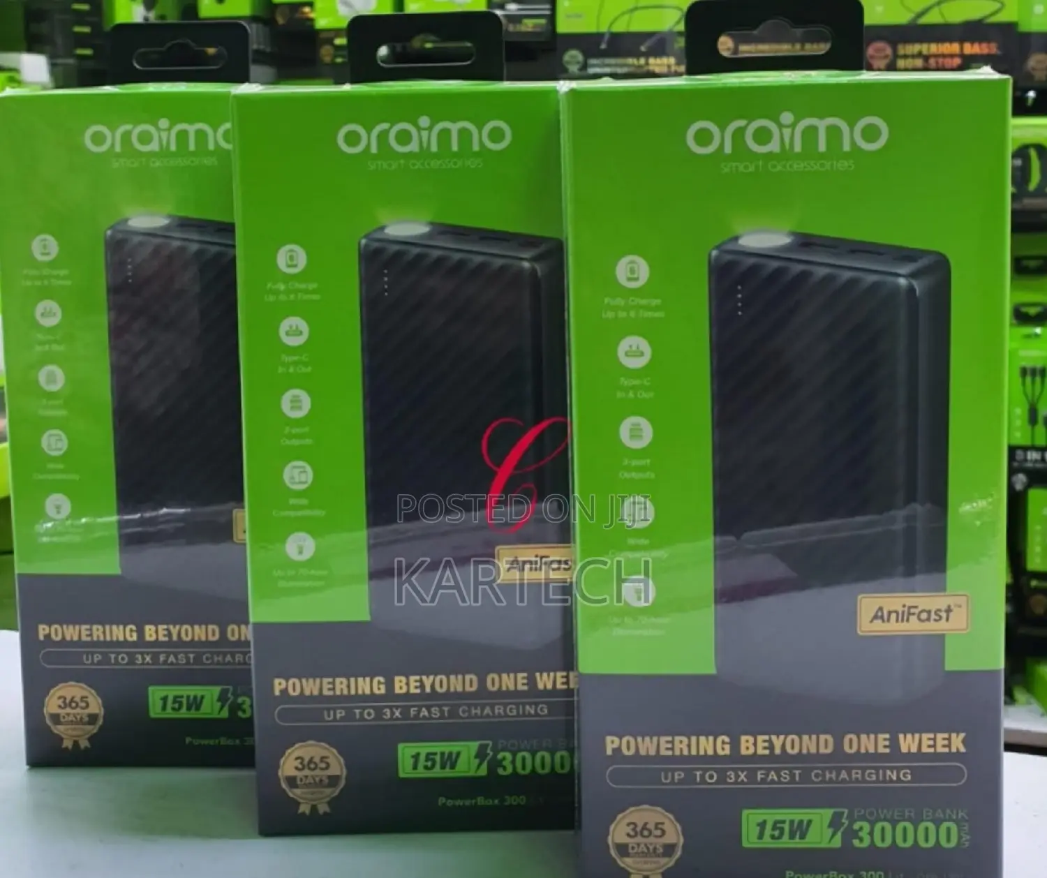 Oraimo Powerbox 300 Power Banks 30,000mah