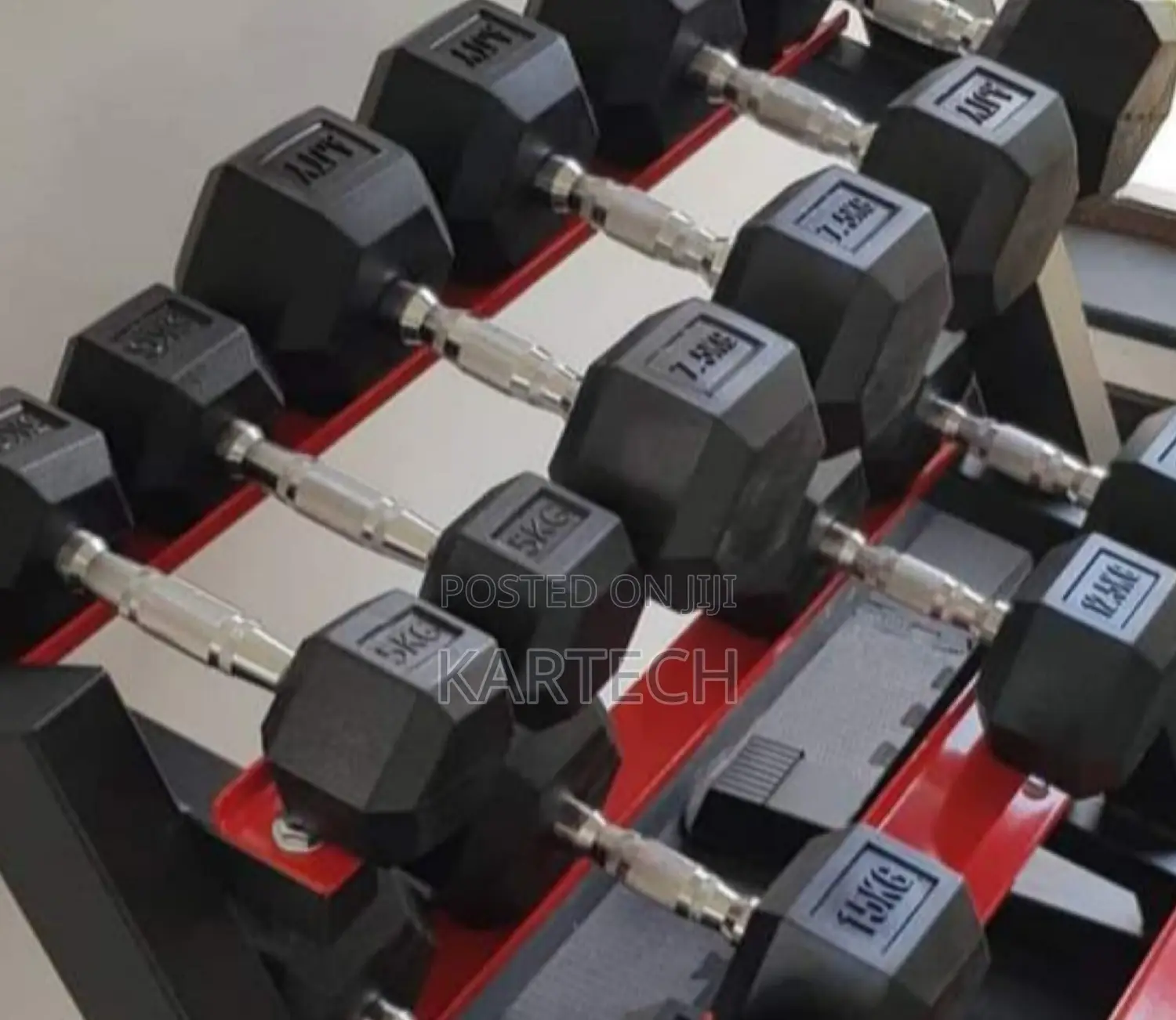 12.5 Kg Hexagonal Dumbbells