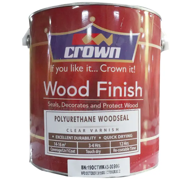 1ltr Crown Clear Wood Varnish