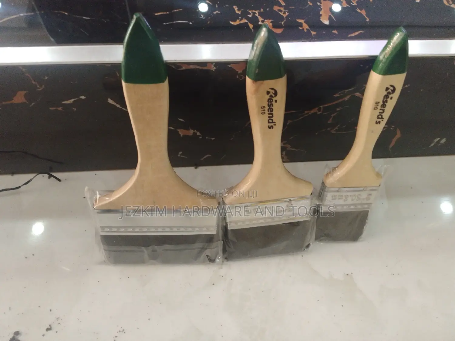 Green Tip Painting Brush 1/2", 3/4" 1" 2 "3"4