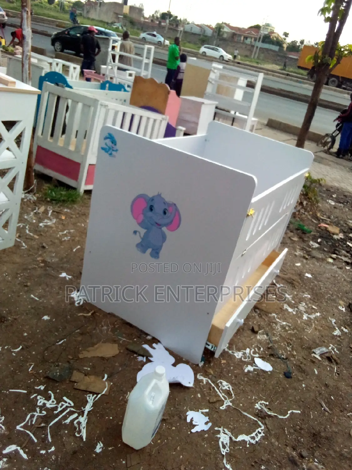 MDF Morden Baby Cot 4 by 2.5 Fitts