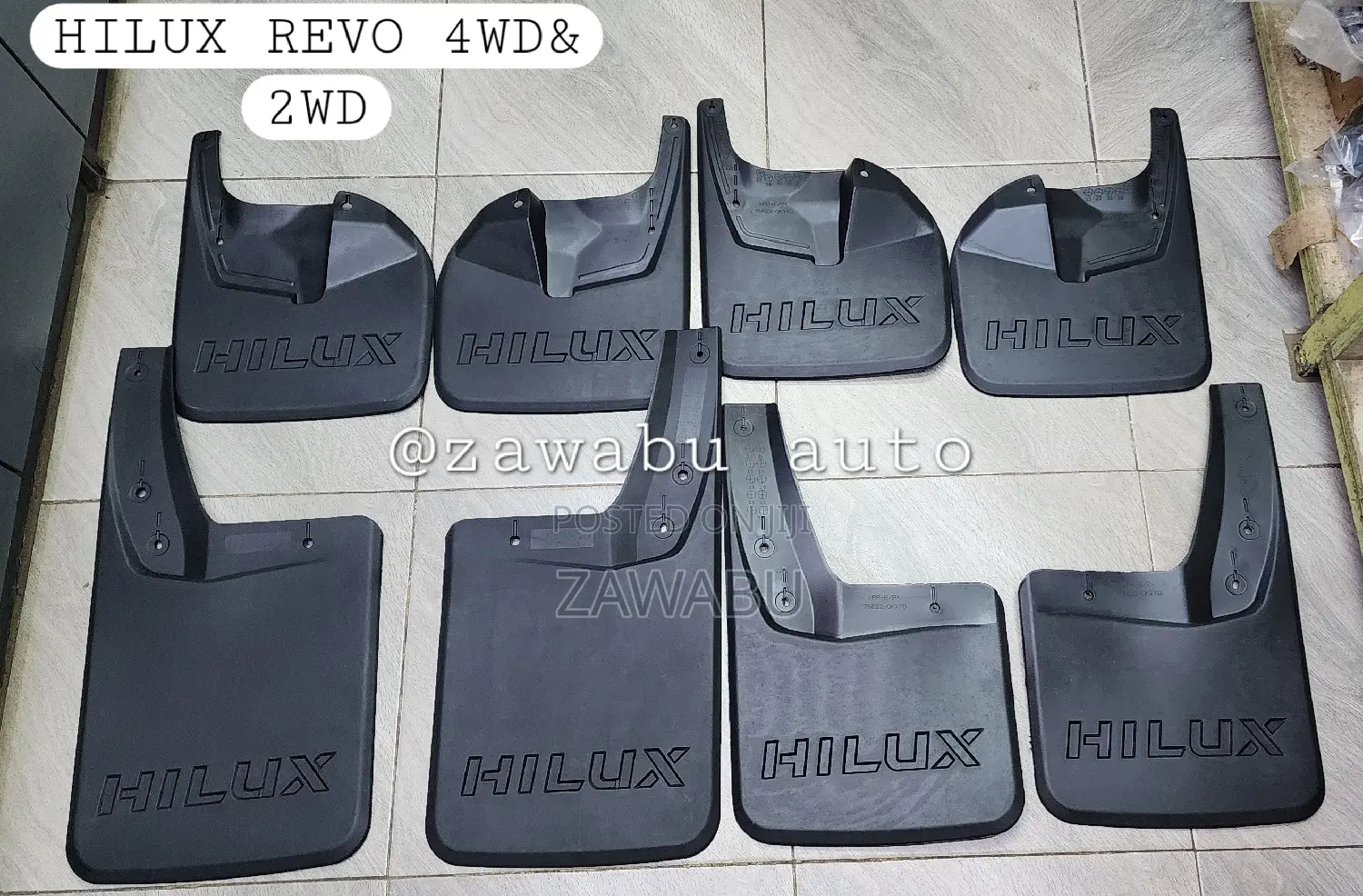 Toyota Hilux Revo Original Mudflaps 4wd 2wd