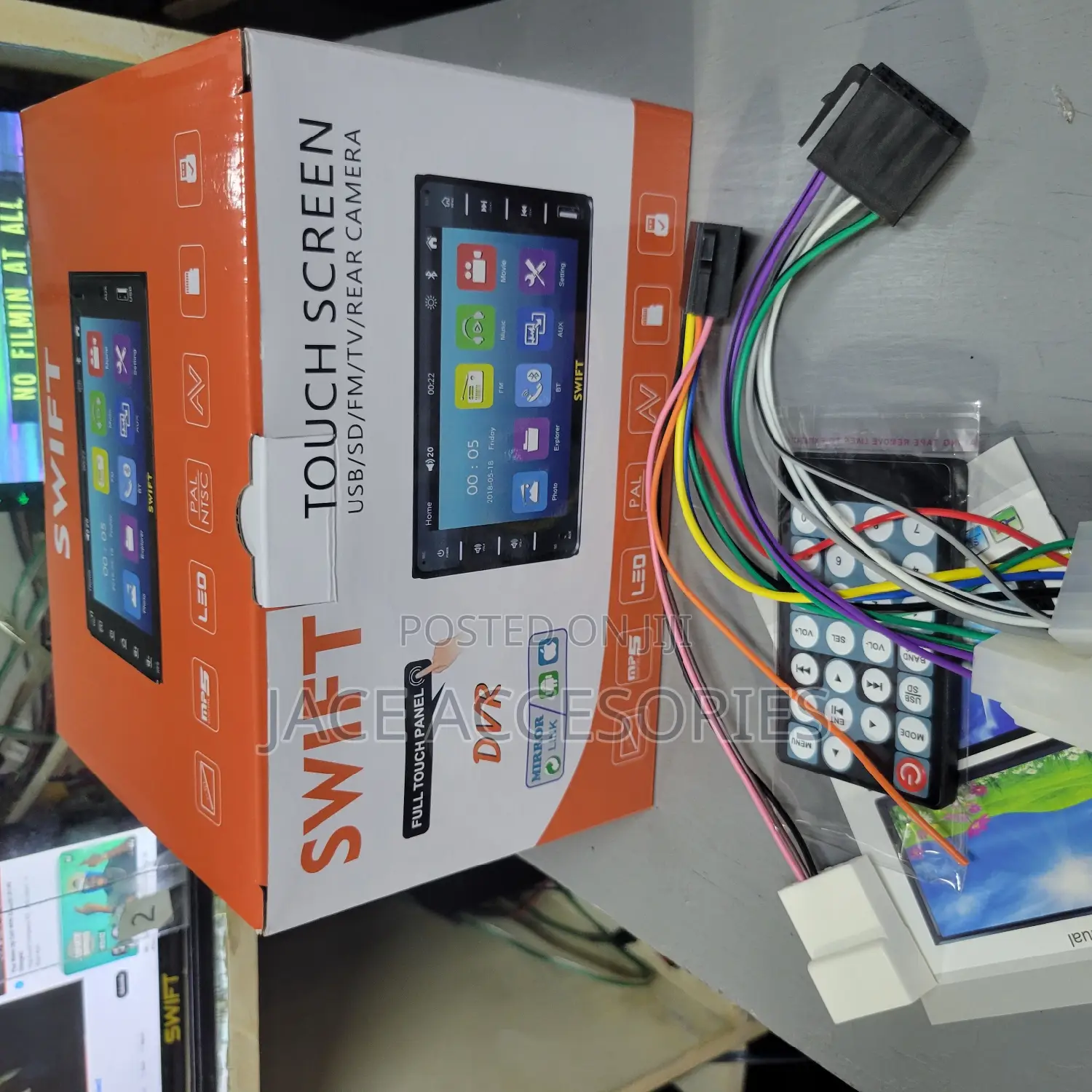 New Car Mp5 Radio Fits All Toyotas(Without Spacers)