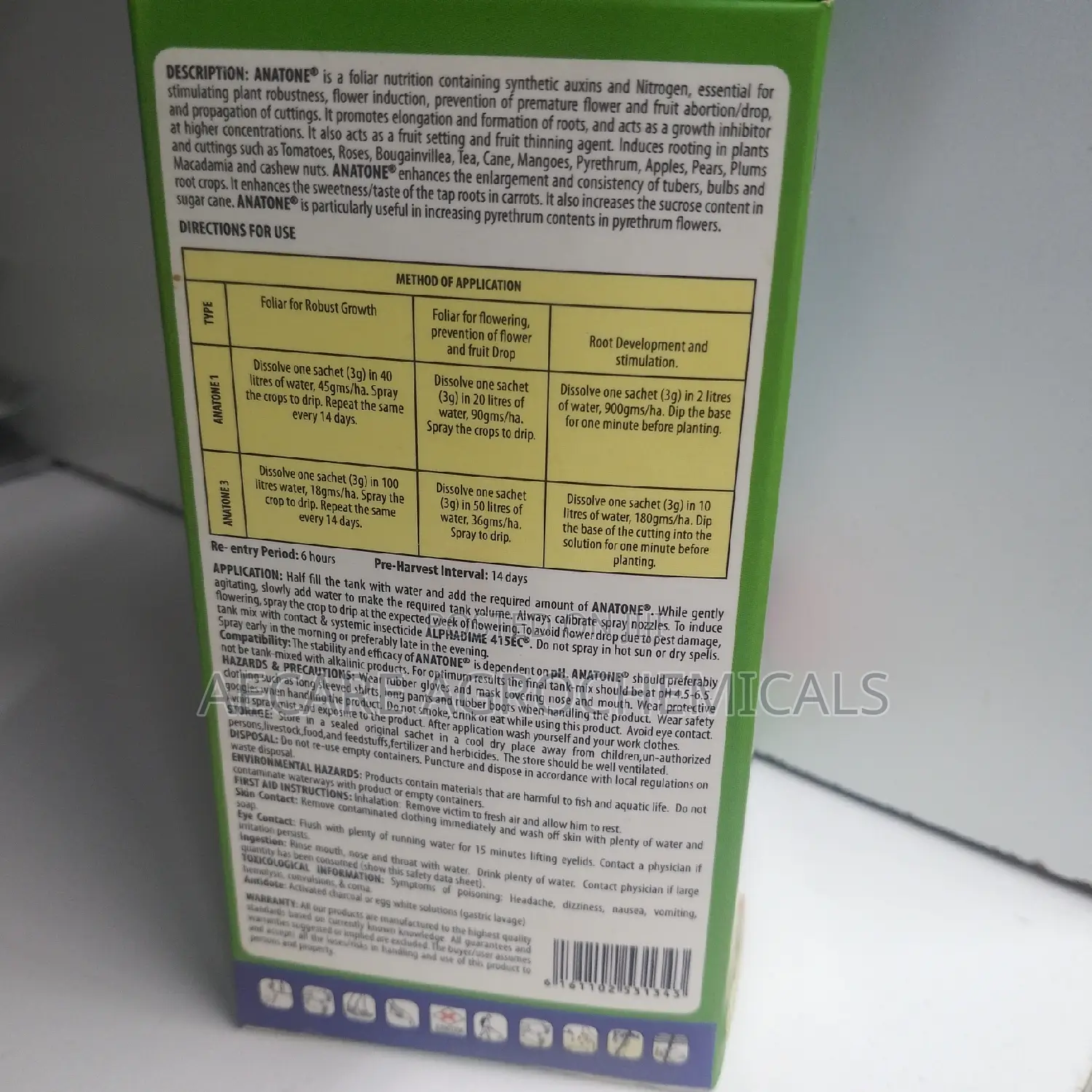 ANATONE 3 BIOSTIMULANT 30 Satchets