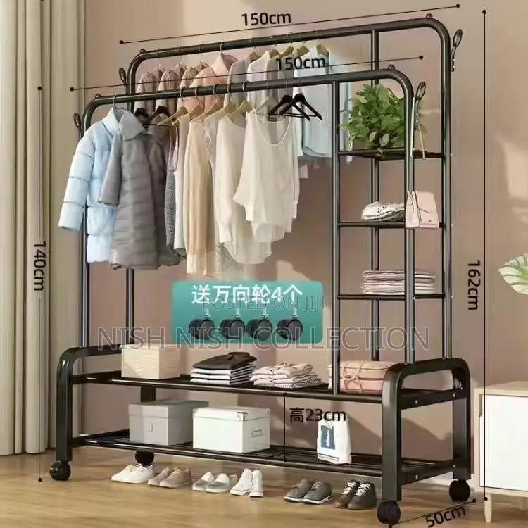 Garment Rack Floor Standing Clothes Hanger