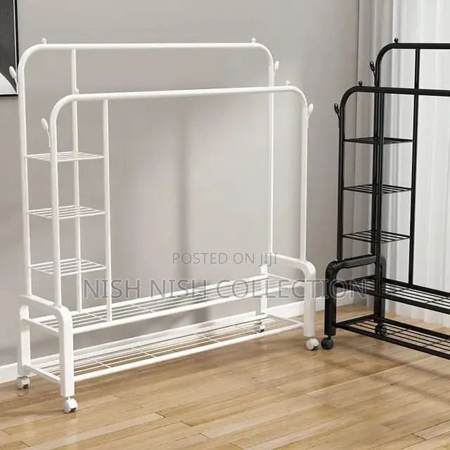 Garment Rack Floor Standing Clothes Hanger