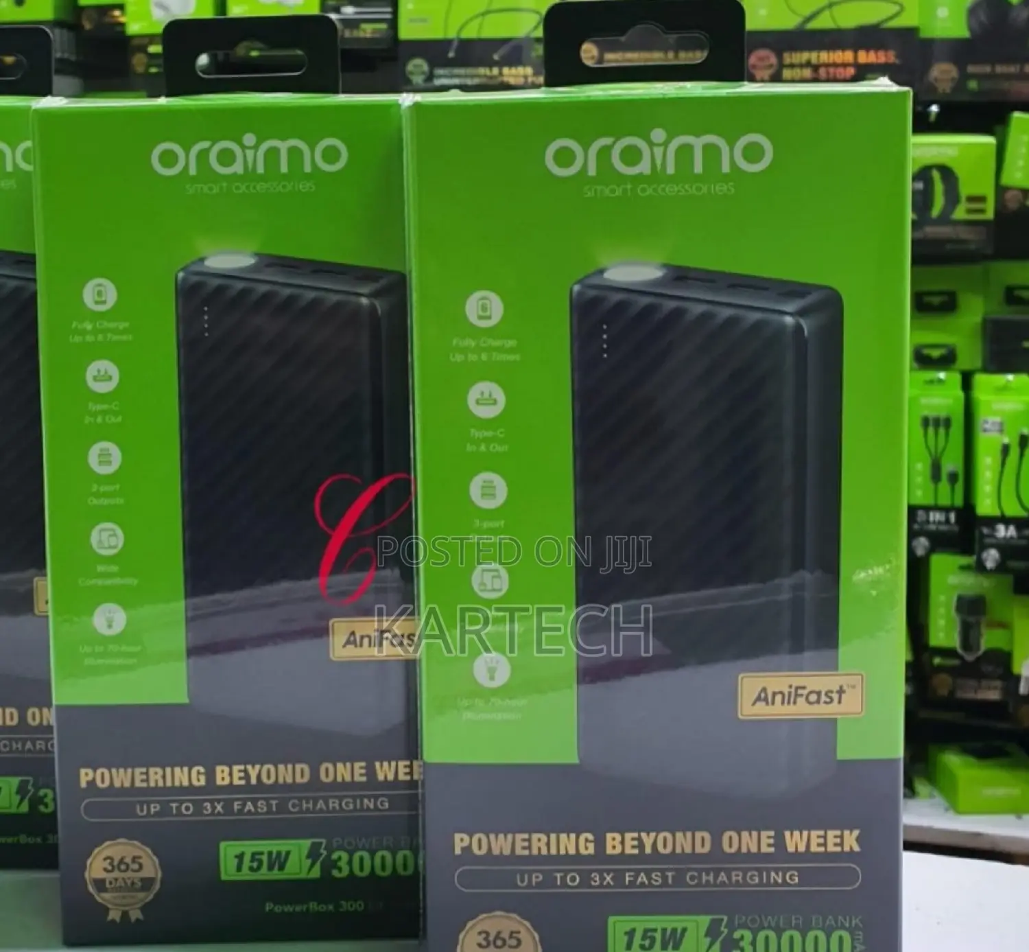 Brand New Oraimo Powerbox 300 Lit OPB-1301 30,000mah