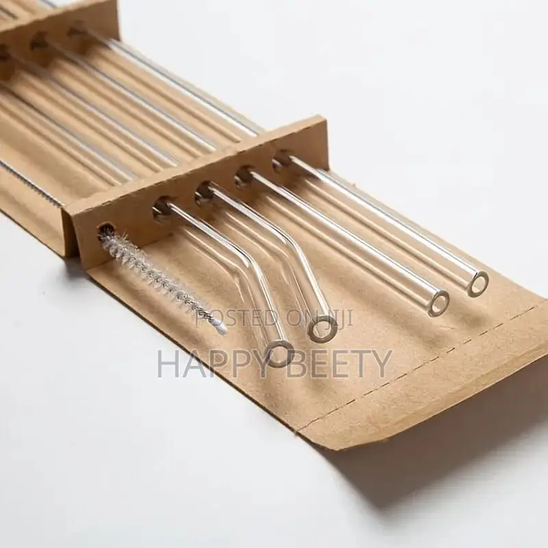Reusable Glass Straws(4pcs)
