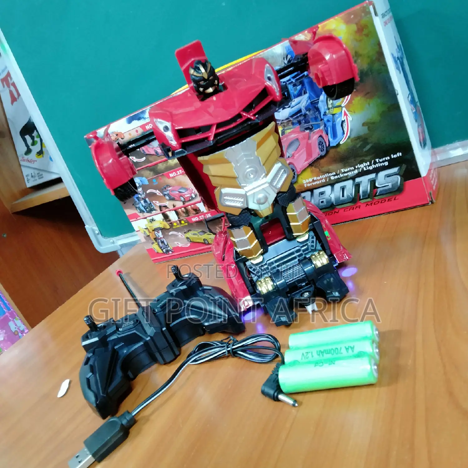Deformation Rechargeable Remote Control Robot Car