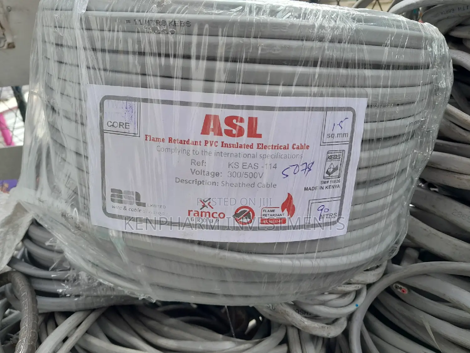 1.5mm Twin With Earth Cable Asl