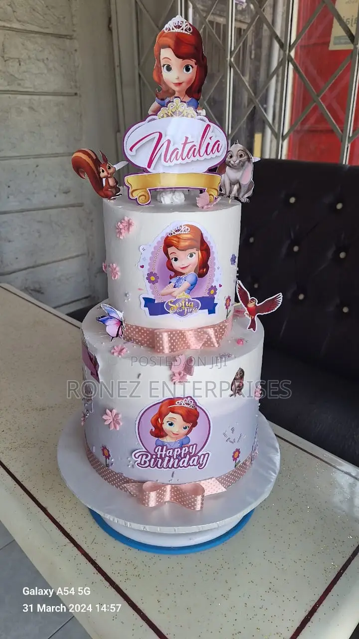 Birthday Cake Sofia Cartoon .3kg