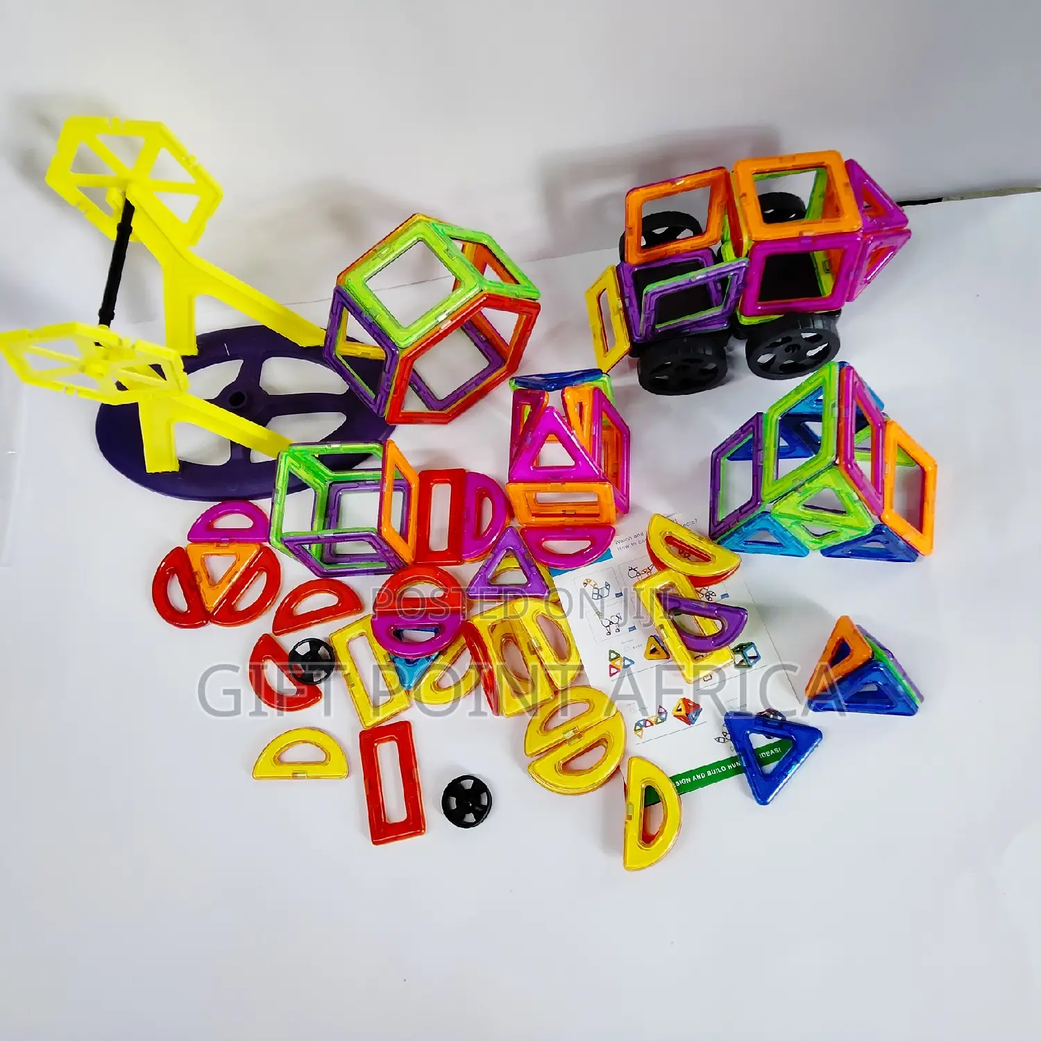 84 Pieces Stacking Magnetic Tiles for Kids