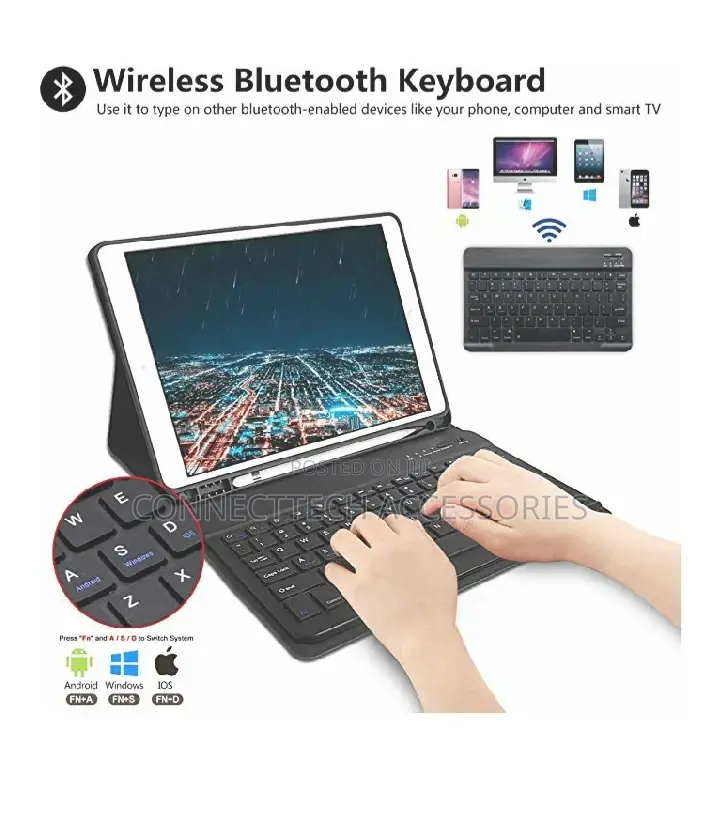 iPad Pro 10.5/iPad Air 3 2019 Bluetooth Wireless Keyboard Case