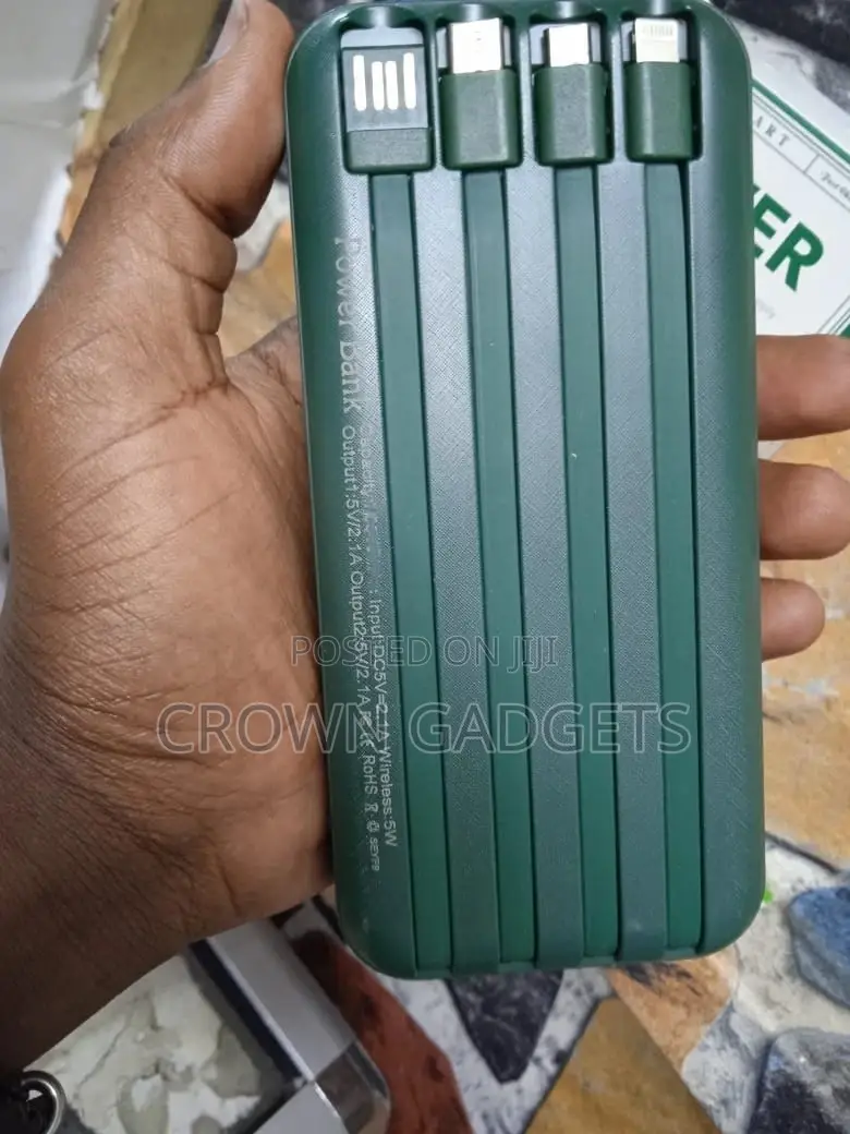 50000 Mah Powerbank Changing Cables and Wireless