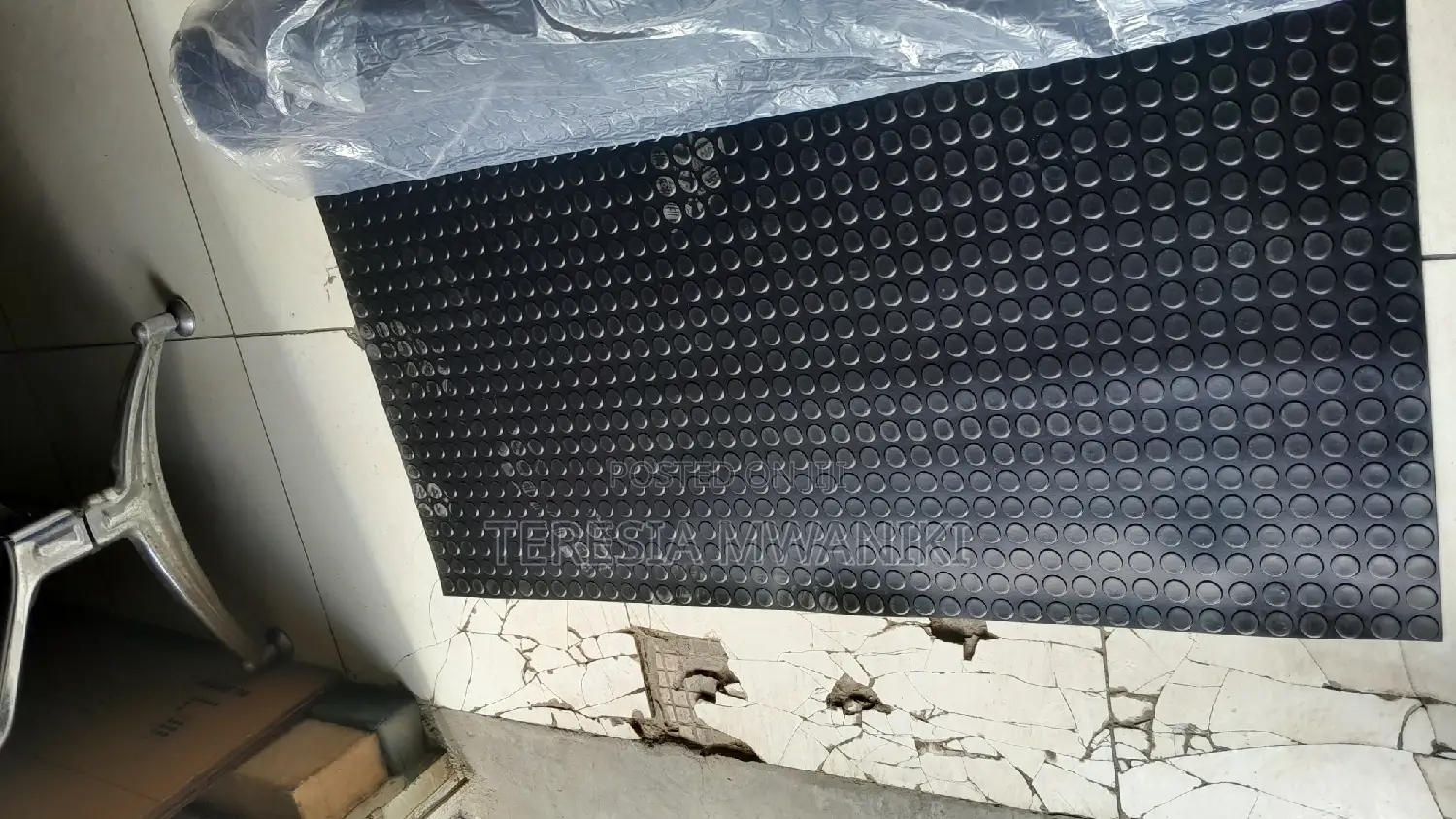 Round Studded Rubber Mat/ Coin Pattern Rubber Mat