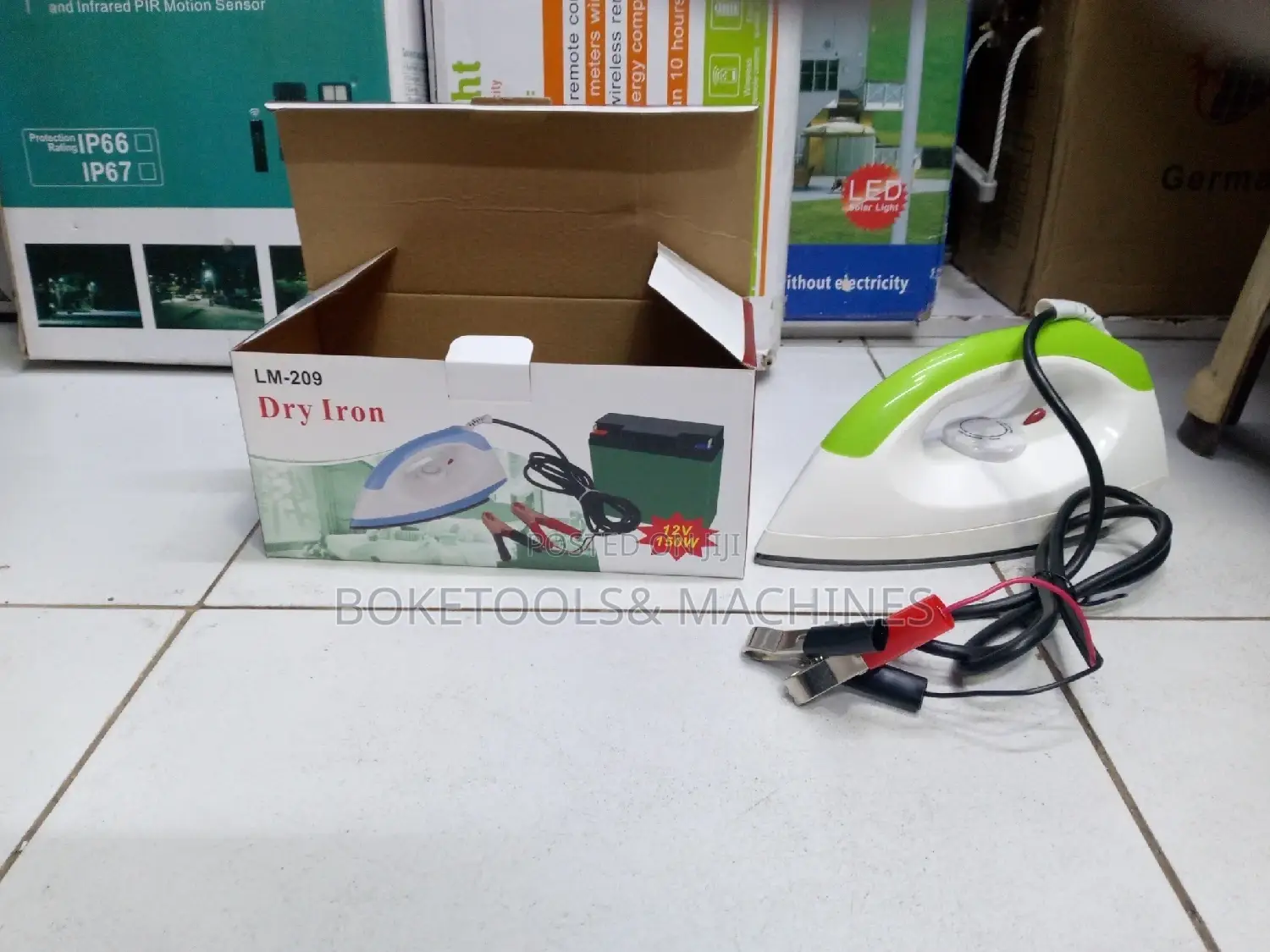 DC Dry Iron Box 12V 150W