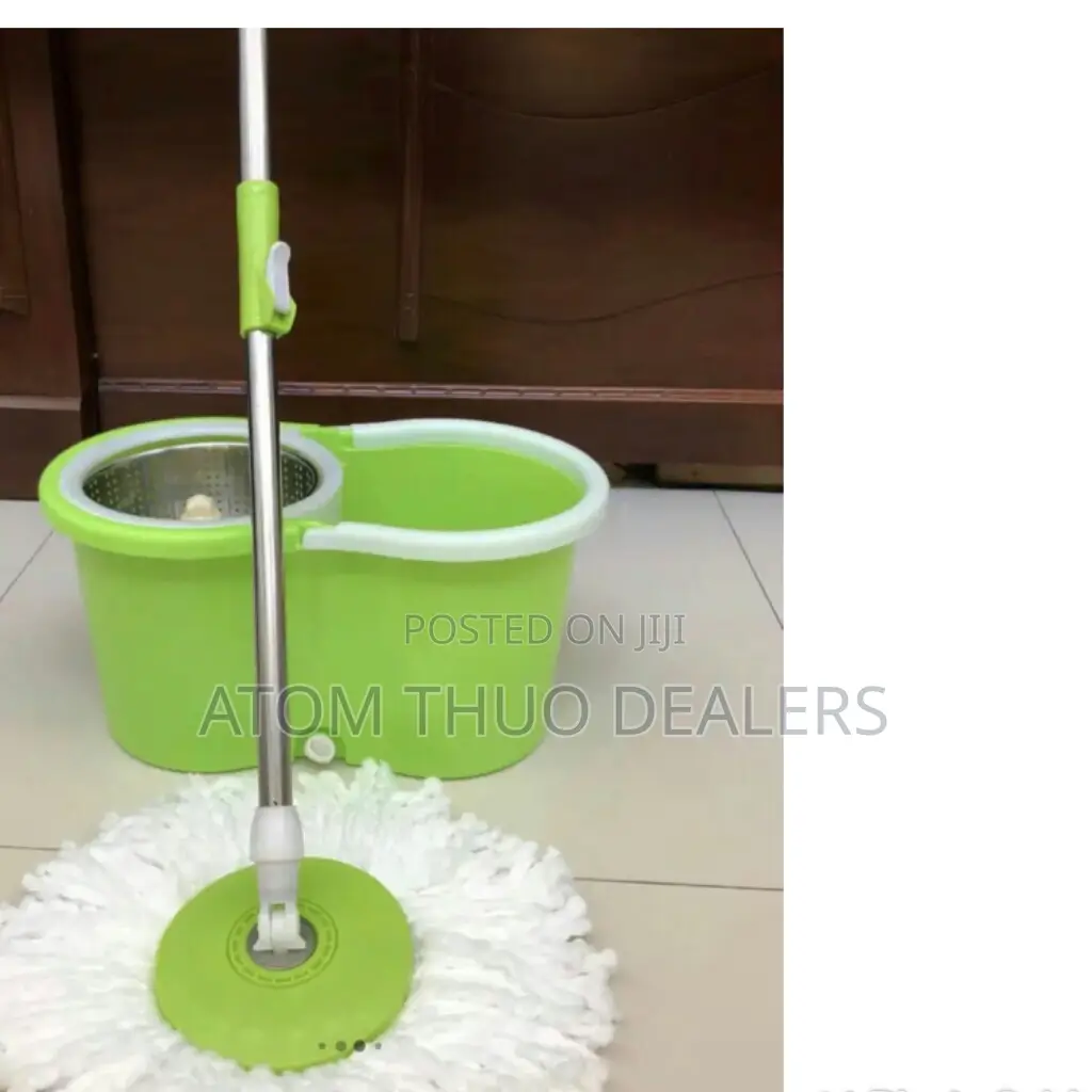 Green Metallic Spin Mop