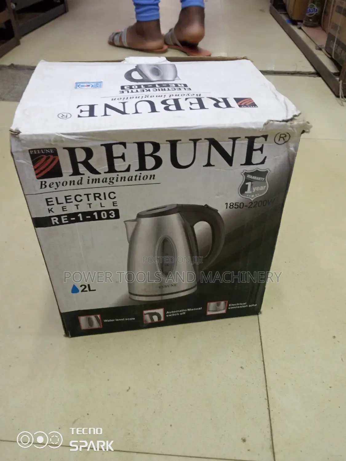 Rebune Metallic Electric Kettle