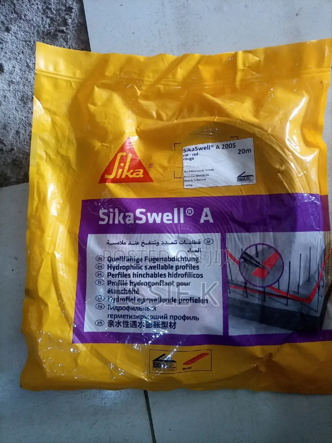 Sikaswell a Acrylic Swellable Joint Sealer