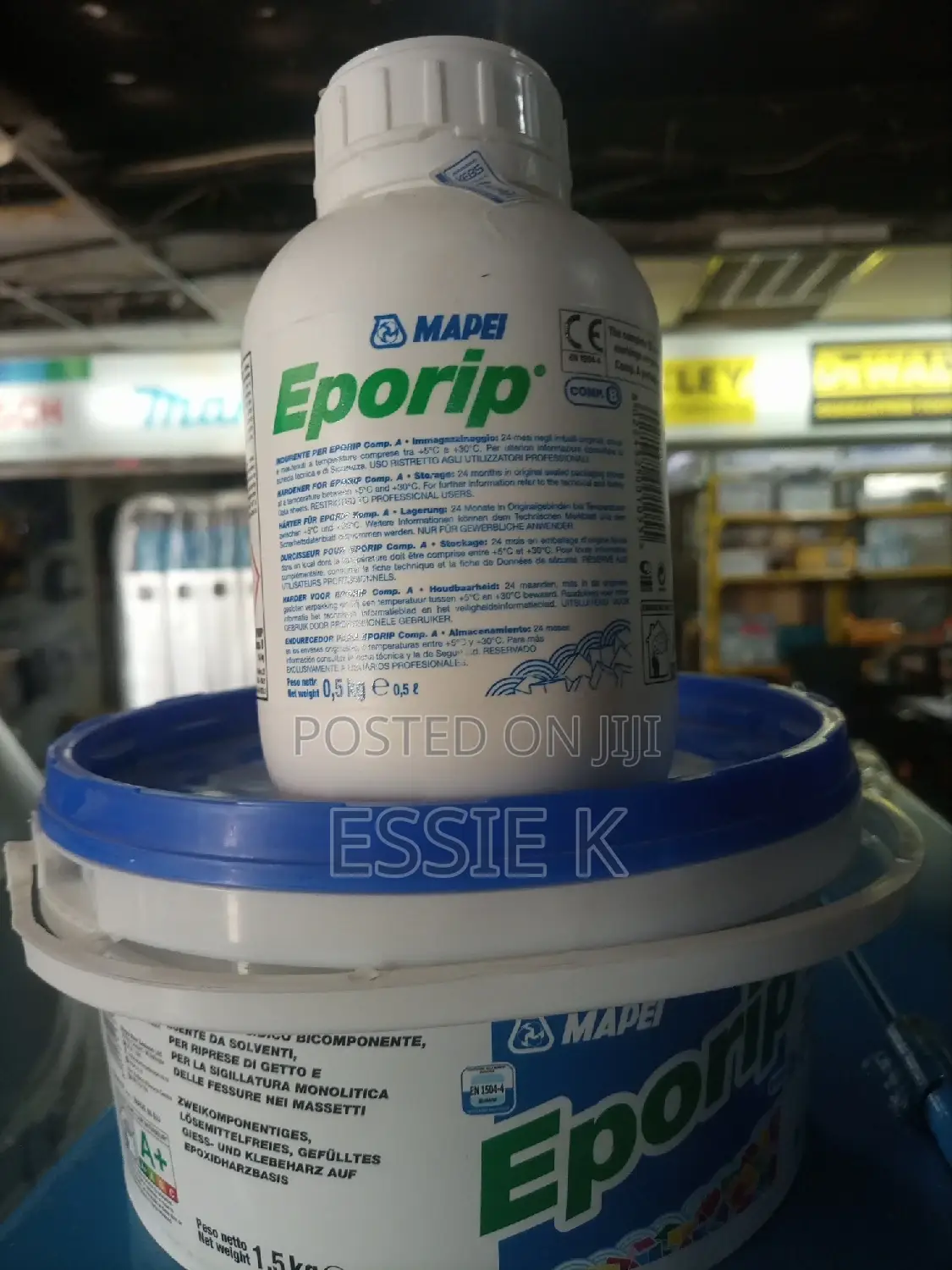 Mapei Eporip Adhesive Epoxy.