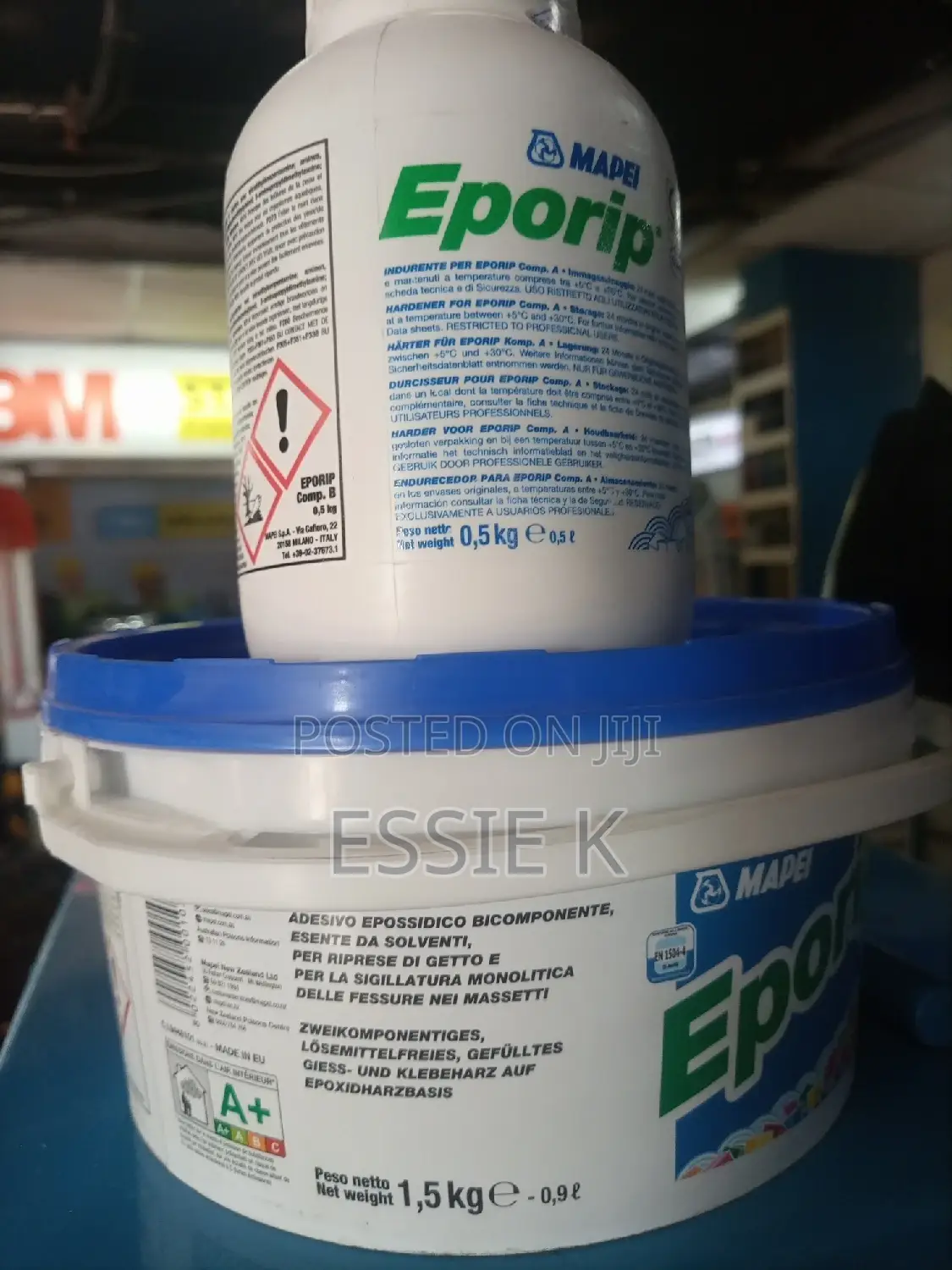 Mapei Eporip Adhesive Epoxy.