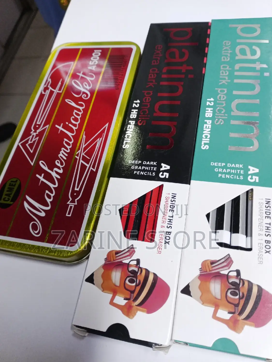 Mathematical Set Platinum Pencils