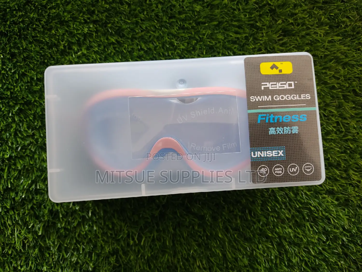 Peiso Unisex Adult Swim/Swimming Goggles With Ear Buds