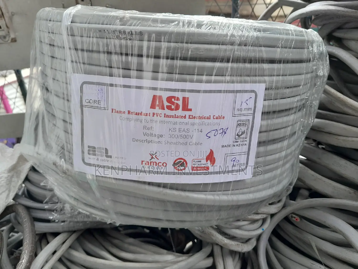 Asl 1.5mm Twin With Earth 90 Meters Electric Copper Cable