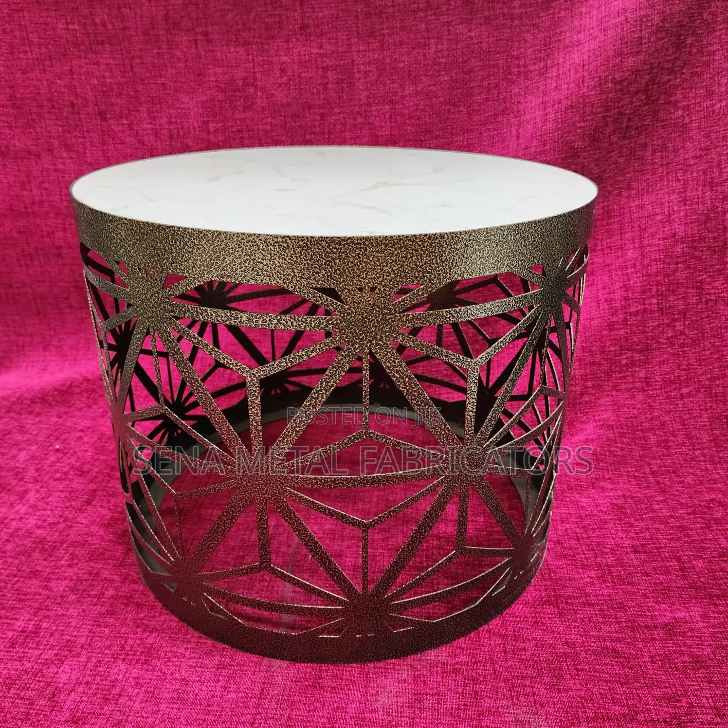 High-Quality Laser Cut Powdercoated Coffee Table.