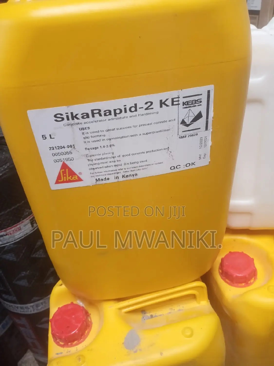 Sika Rapid - 2 Concrete Accelerator Admixture and Hardening