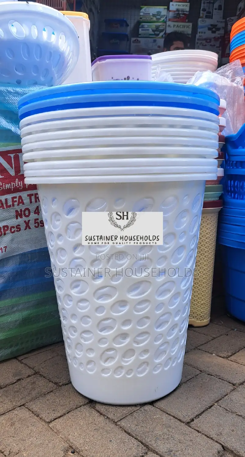 Large Laundry Basket (White)