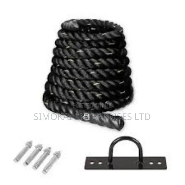 Gym Battle Ropes With Shealth and Anchor.
