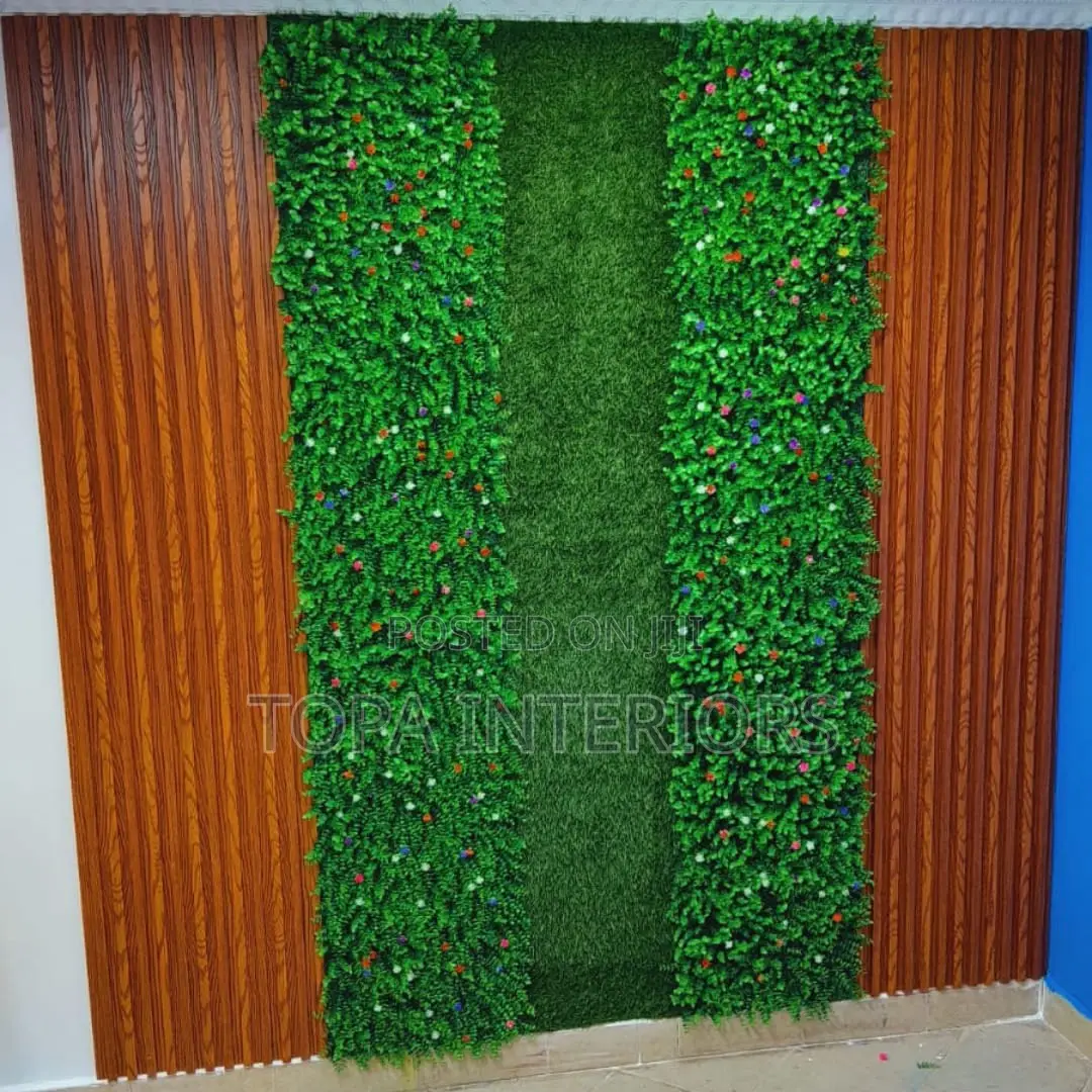 40cmx60cm Generic Artificial Flowered Boxwood Wall Decor Hedge Panels