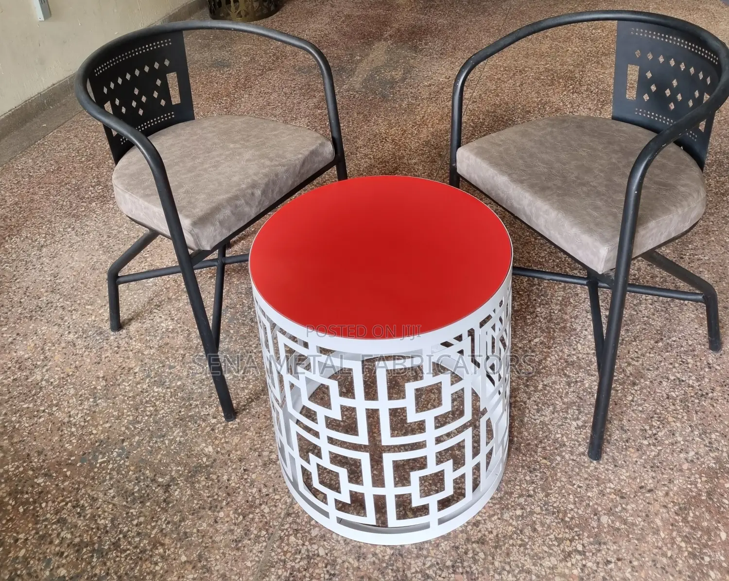High-Quality Laser Cut Powdercoated Balcony Set.