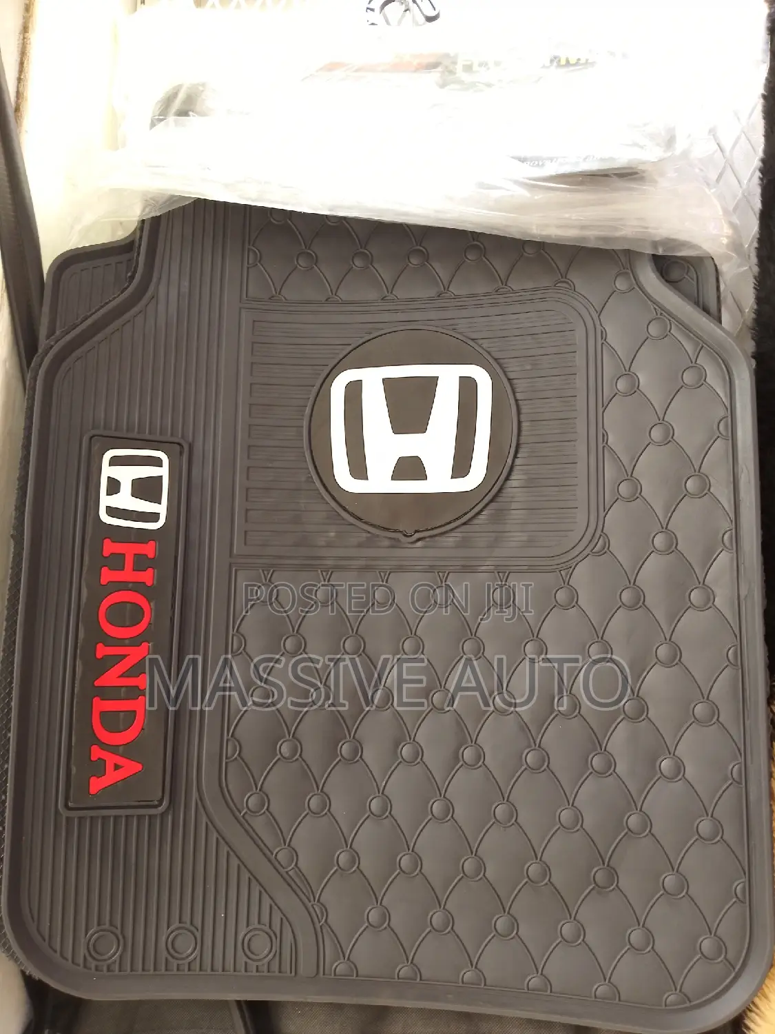 Black 5 PCS Car Mats/ Honda Branded Car Mats