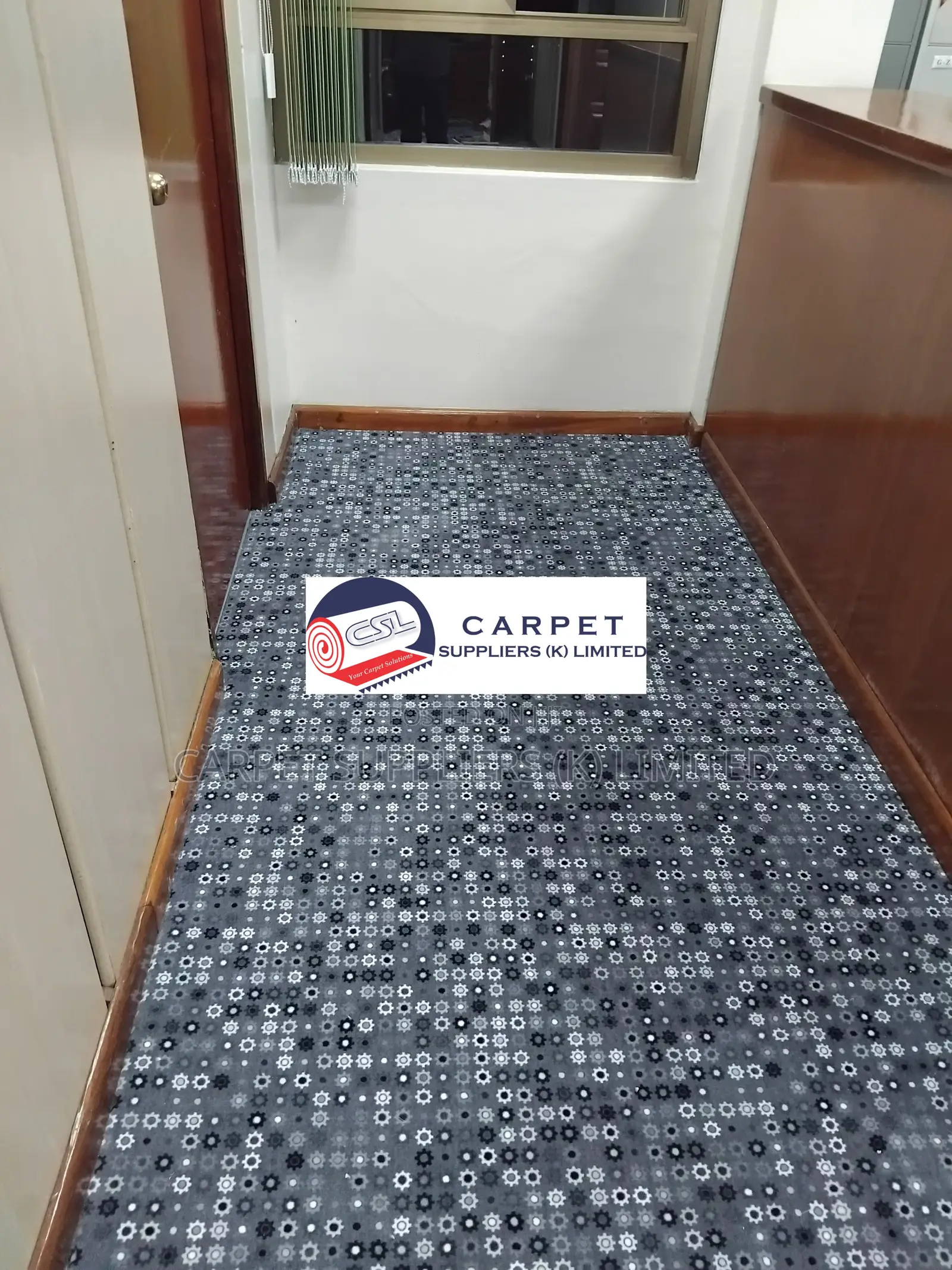 Grey Wall to Wall Carpet