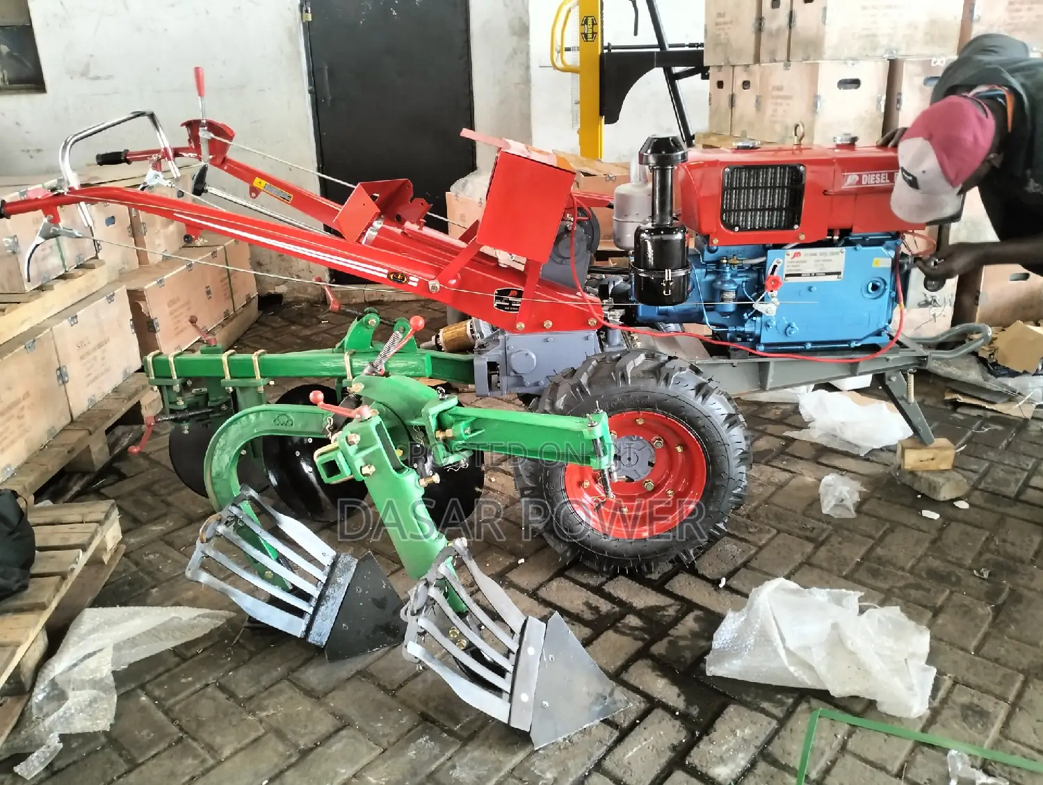 16hp, Walking Tractor With All Attachments.