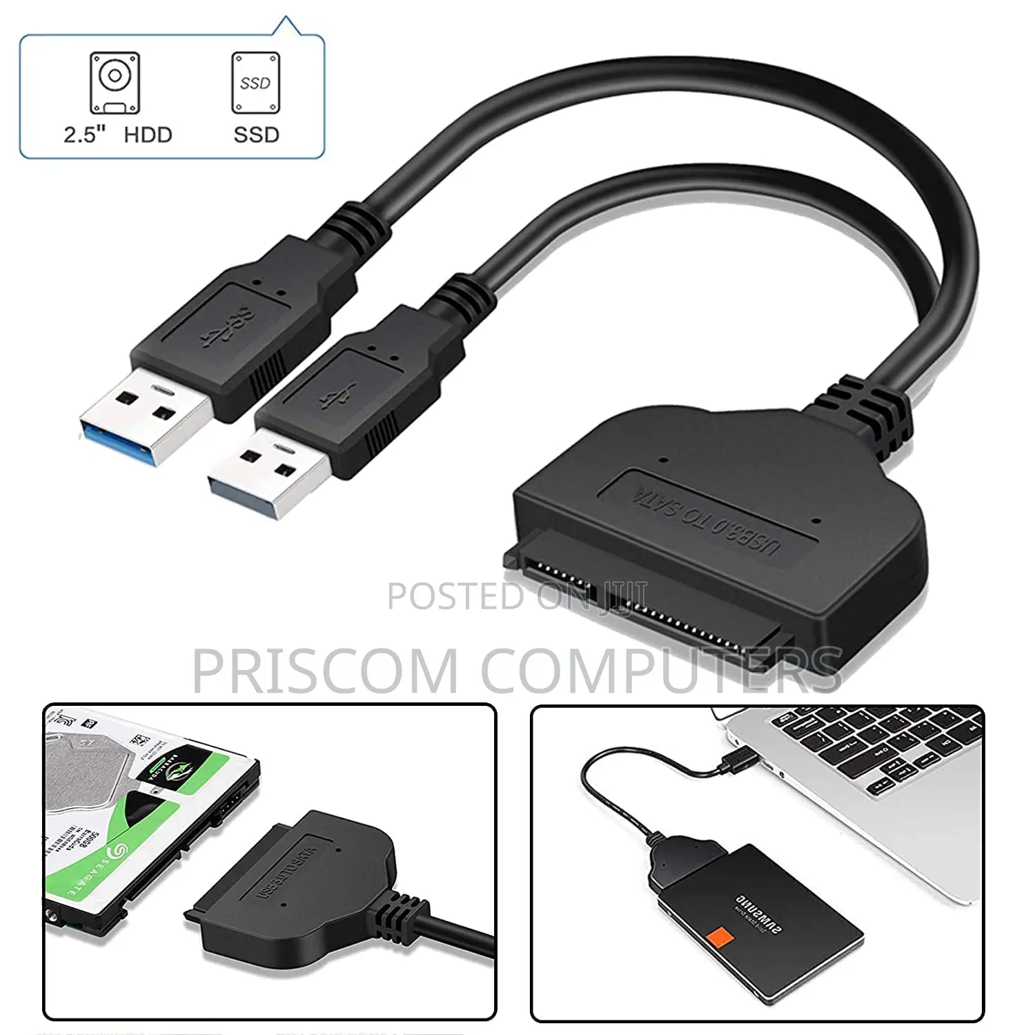 USB 2.0 to 2.5" SATA Hard Drive Adapter Cable-Sata to USB