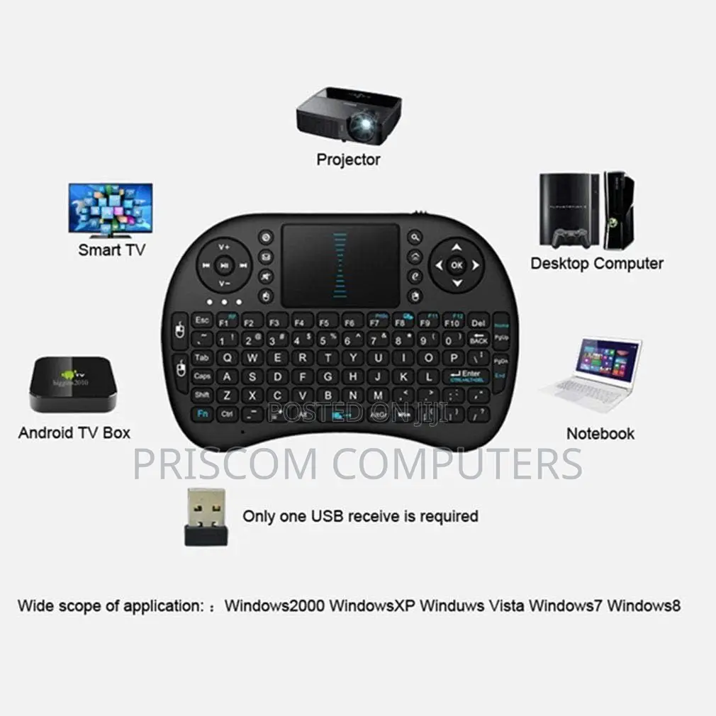 Rechargeable Android Mini 2.4G Mini Wireless Keyboard