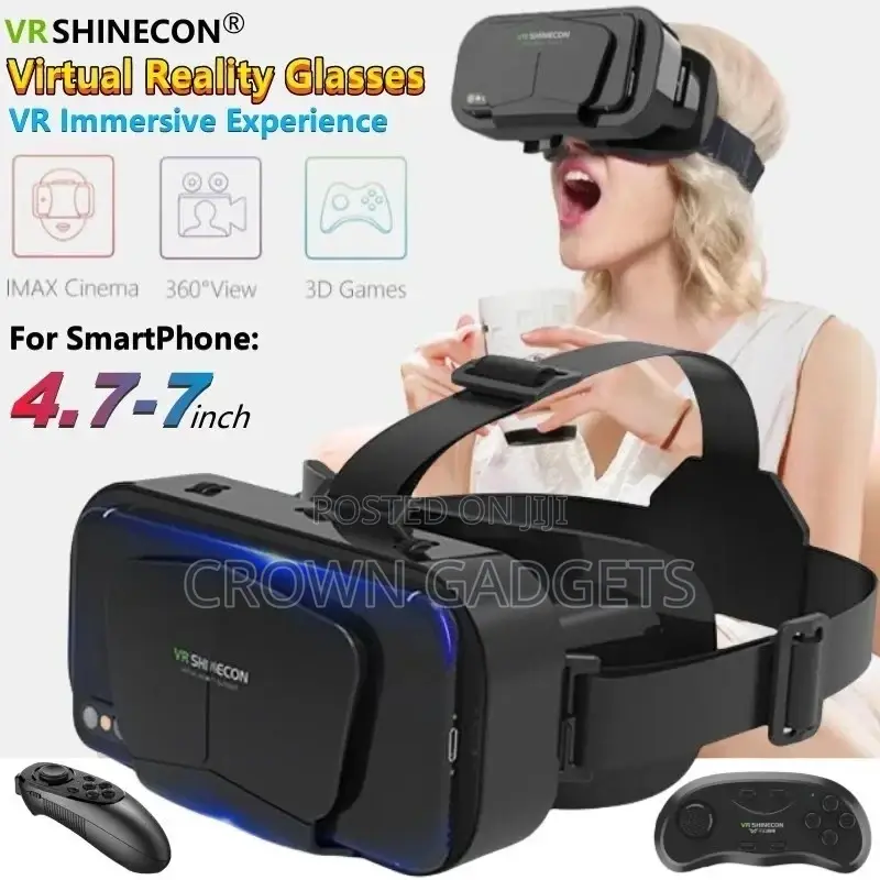 Vr Box Shinecon With Headphone and Remote