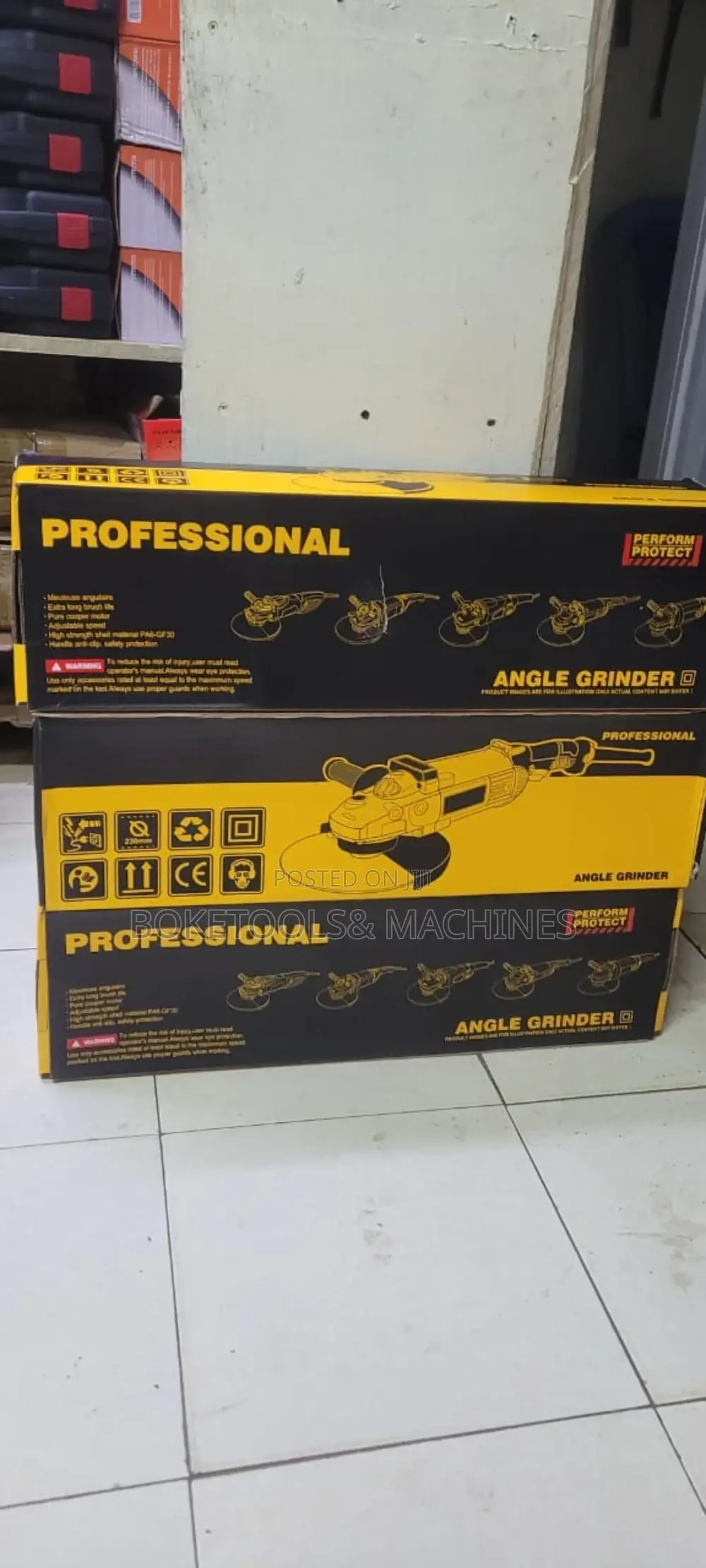 Professional 9 Inch Angle Grinder