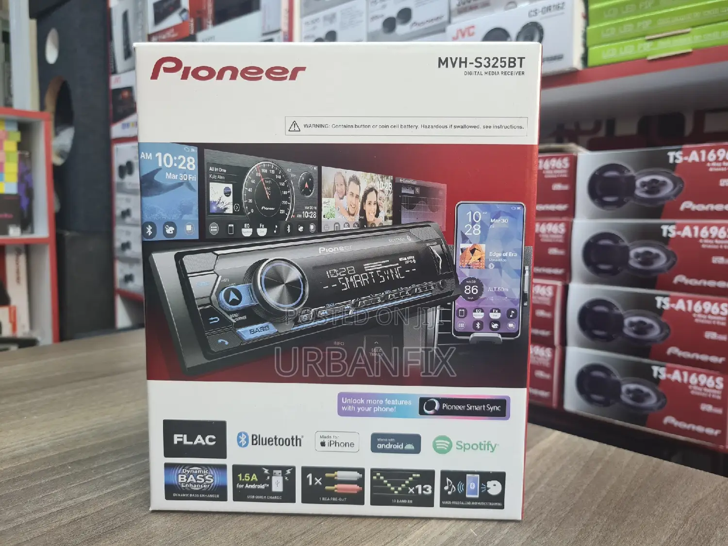Pioneer Bluetooth Car Radio With Remote MVH-S325BT