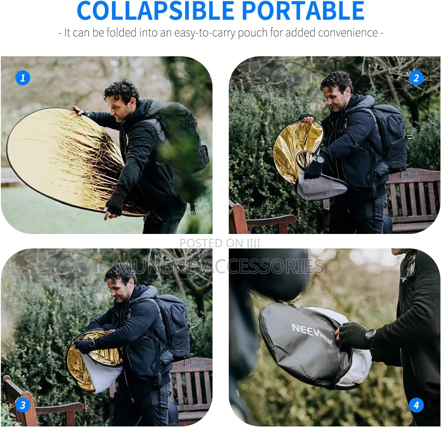 600mm 800mm 110mm 5in1 Light Diffuser Reflector Glaze Plate